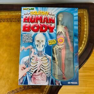 SMARTLAB Toys Squishy Human Body - 21 Removable Body Parts & Anatomy Book NEW